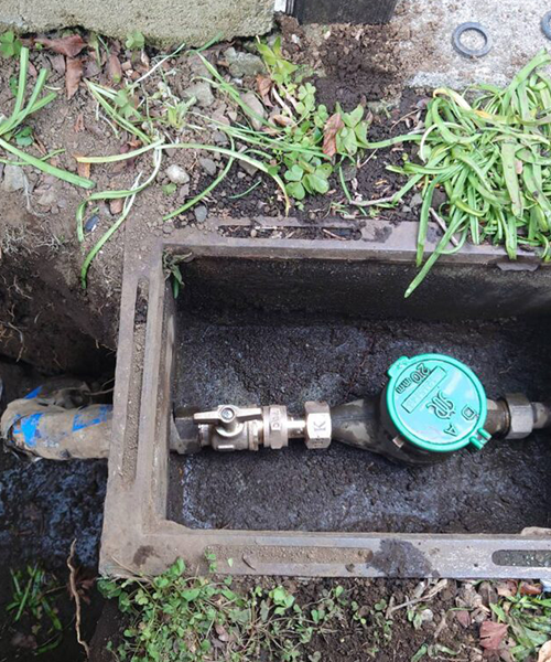 水道メーターのバルブを交換