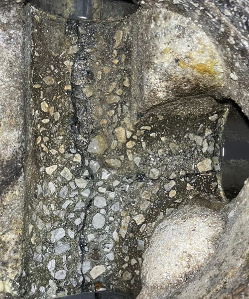 複数に分岐した排水管