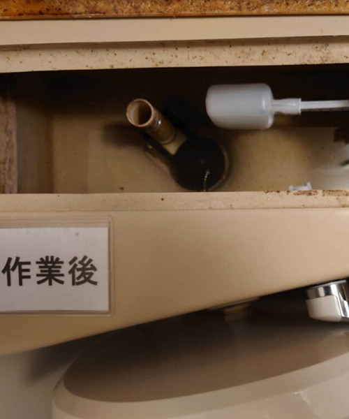 トイレタンク内のボールタップの交換