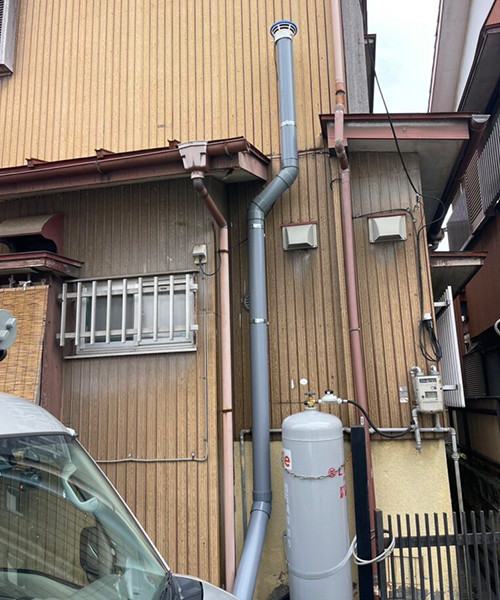臭突管の補修完了