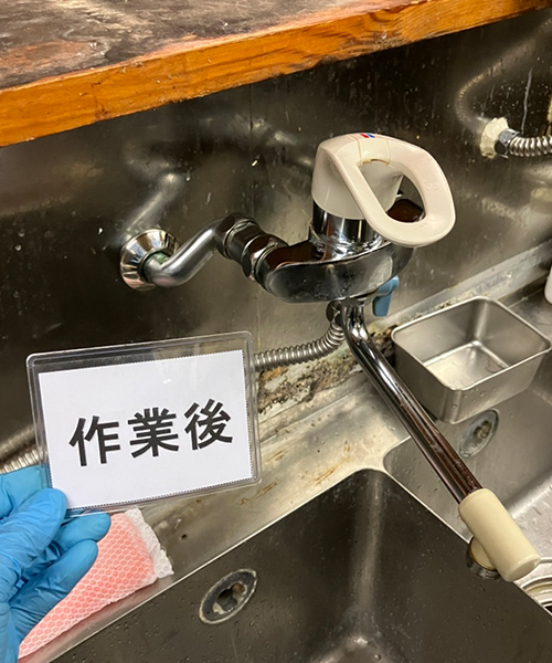 給水管の水漏れ修理後に蛇口を復旧
