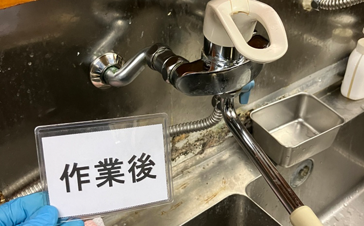 給水管の水漏れ修理後に蛇口を復旧