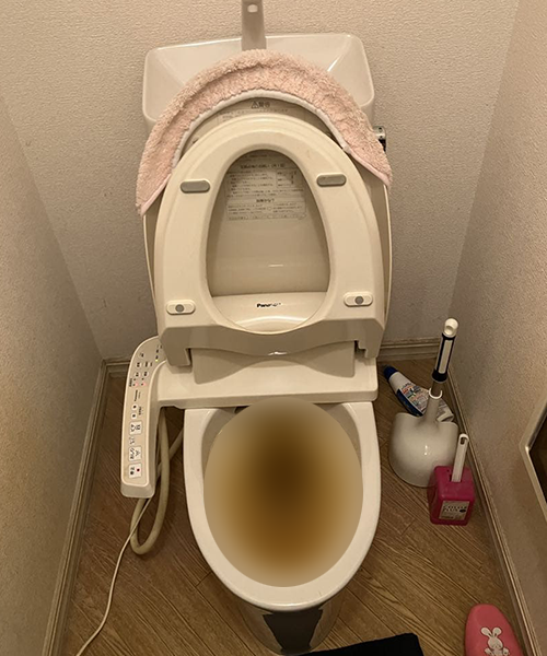 水が流れなくなったトイレ