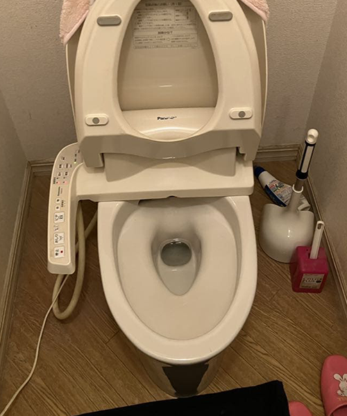 水が流れるようになったトイレ