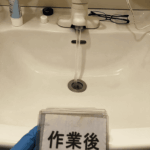 正常に排水されるようになった洗面台