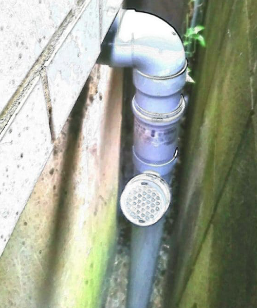 排水管の一部を交換して水漏れ修理
