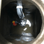 汚水槽のポンプ交換