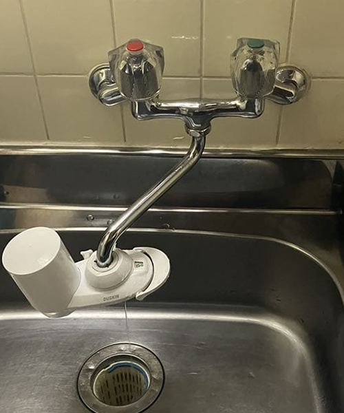 キッチン蛇口から水漏れ発生