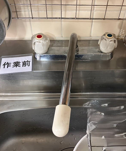 水漏れする台所蛇口