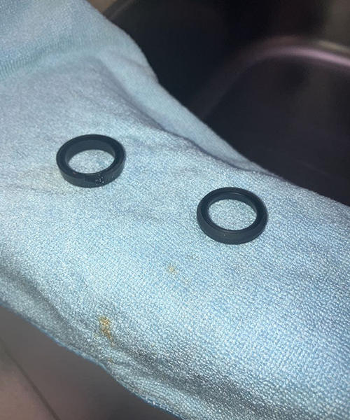 Uパッキンの交換作業