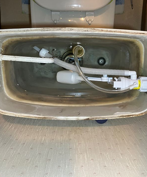 トイレタンク内のボールタップ交換後