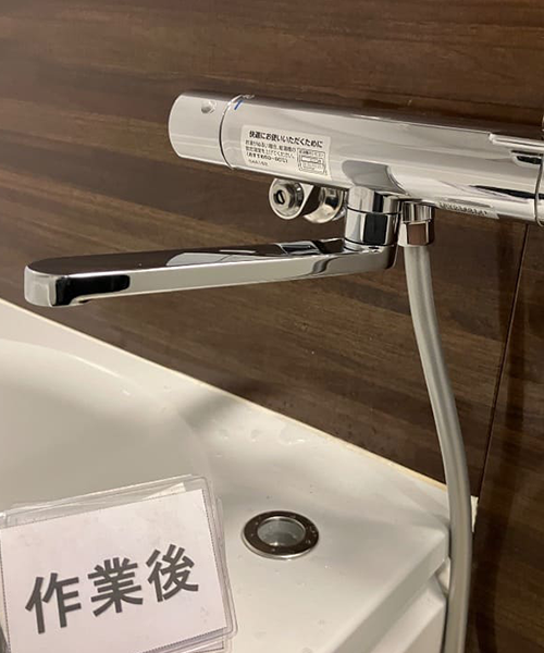 TOTOの浴室水栓TBV03401J1に交換