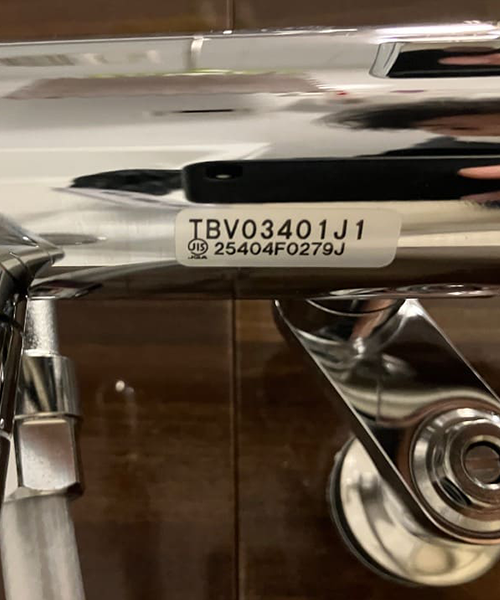 TOTO製の壁付サーモスタット混合水栓TBV03401J1