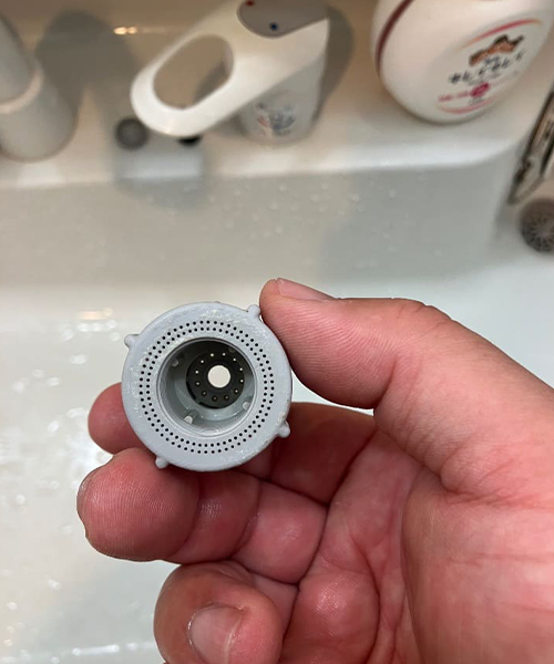 吐水口の分解清掃