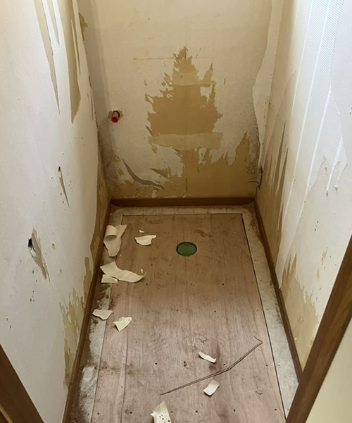 トイレのリフォーム工事中