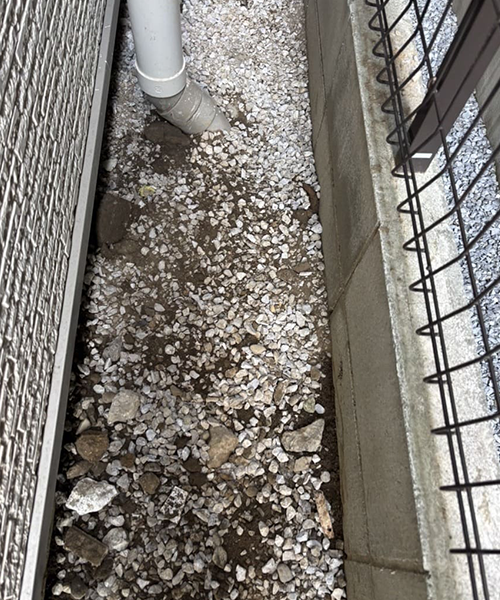 掘削した箇所を復旧