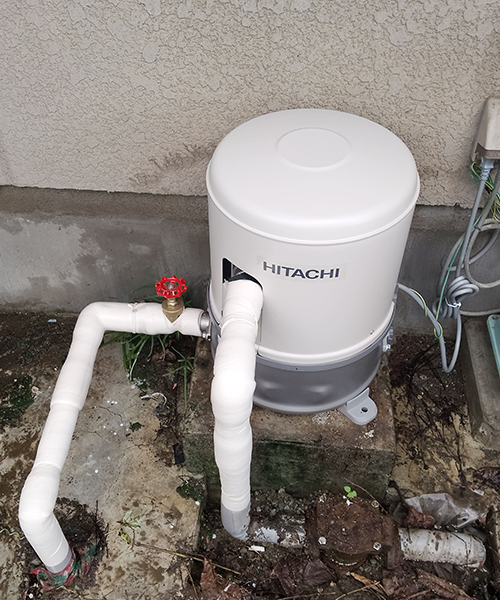 HITACHIの電動ポンプに交換