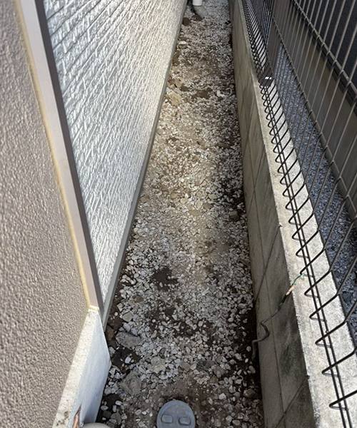 土中の排水管と桝を交換