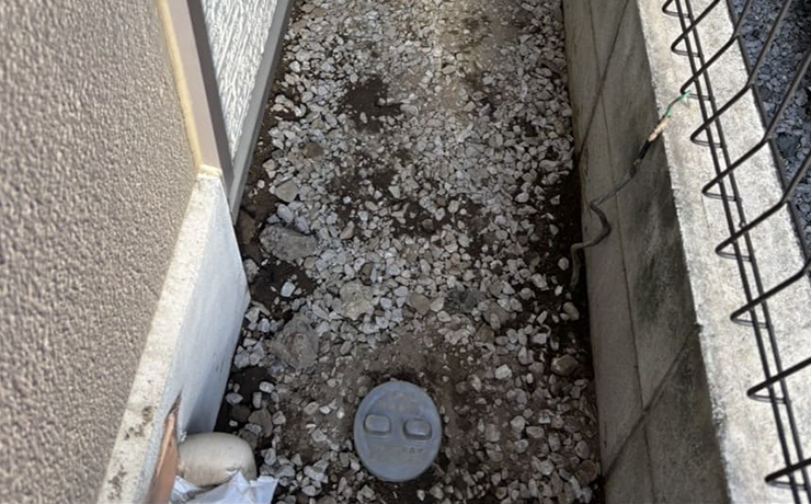 相模原市南区で桝工事と排水管の一部切り回し