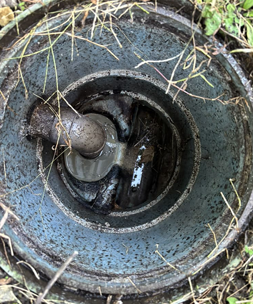 勾配が悪く詰まりが発生した台所桝