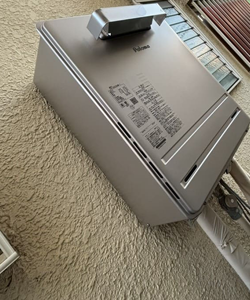 パロマ製の給湯器に交換