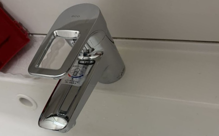 川越市で洗面台の蛇口を交換