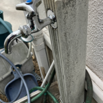 蛇口交換した立水栓
