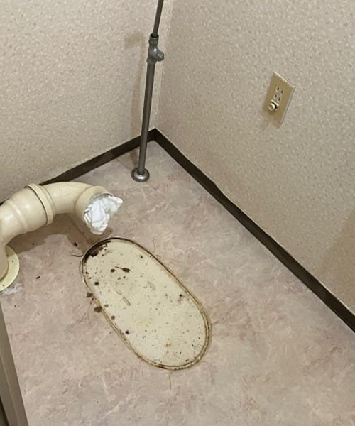 トイレを撤去