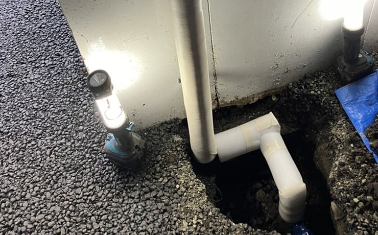 磯子区で給水管の水漏れ修理