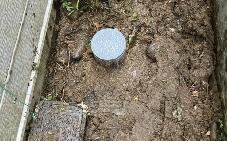 横浜市泉区で屋外の桝交換