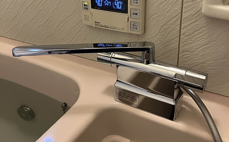 水漏れした浴室蛇口をTOTOのTBV03423J1に蛇口交換