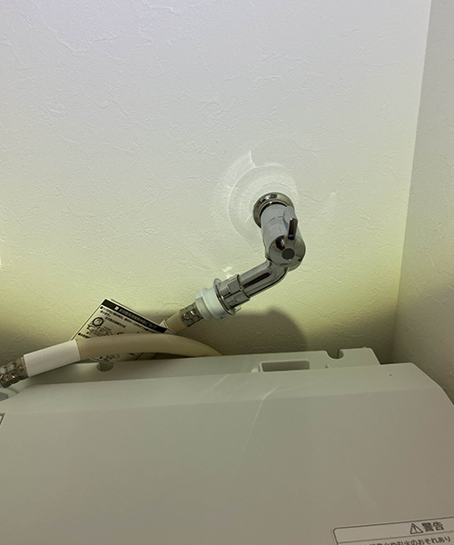 水漏れを起こした洗濯機用水栓
