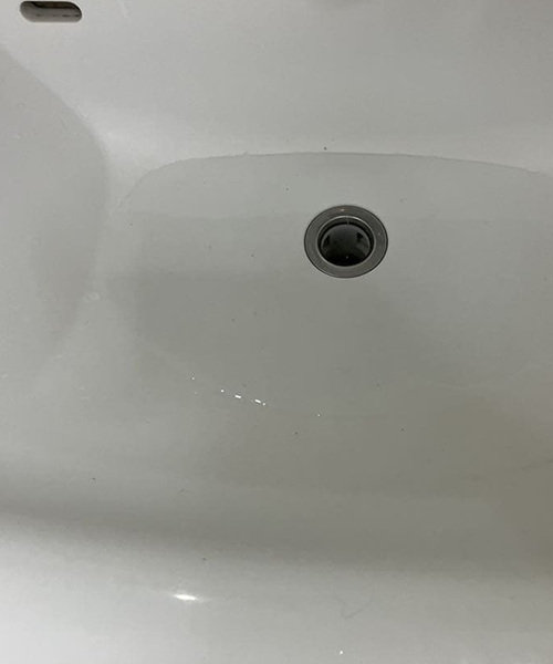 水が流れなくなった洗面台