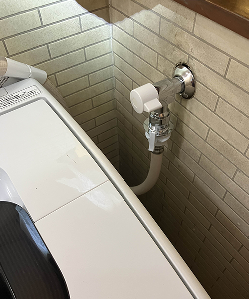 蛇口を交換して洗濯機の水漏れ修理