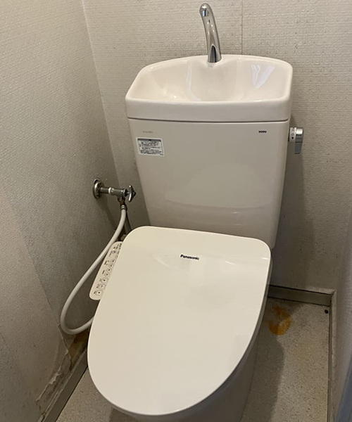 トイレタンクの水が止まらなくなったトイレを交換