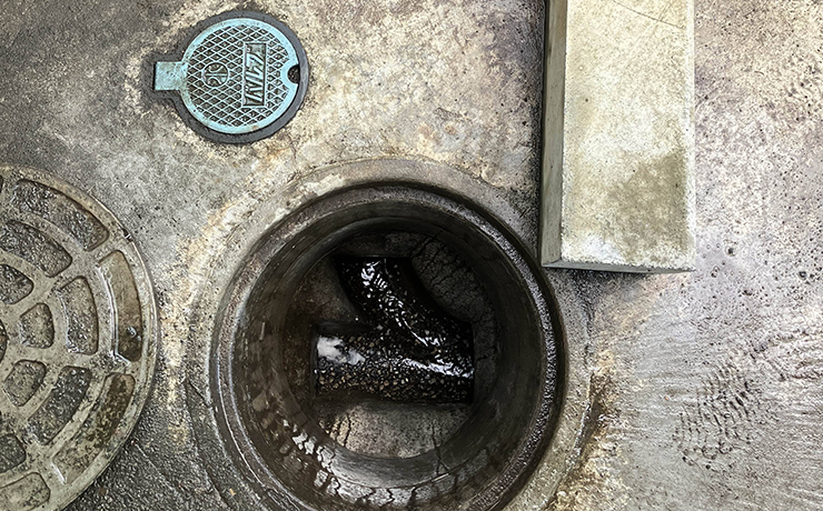東大和市で屋外排水桝の詰まりをジェッター洗浄で解消