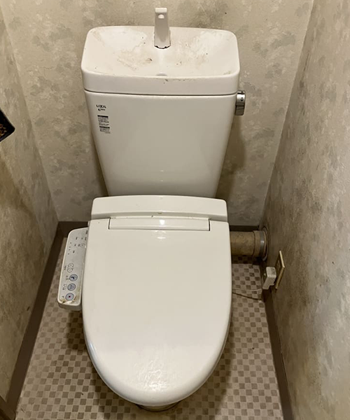 水が止まらないトイレ