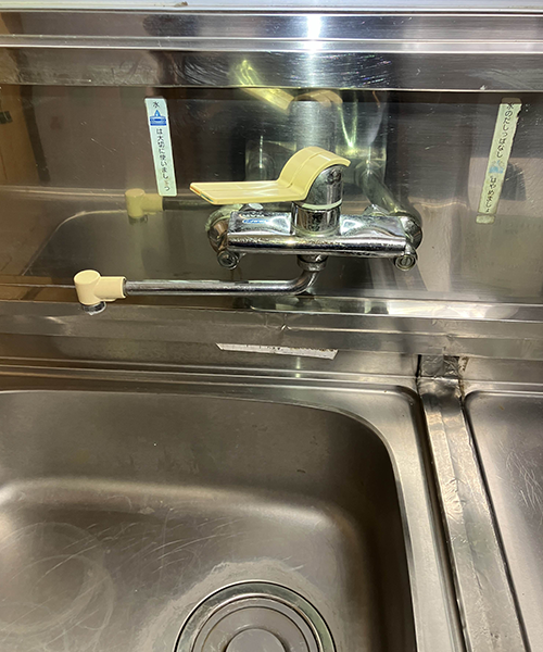 水が出なくなったキッチン水栓