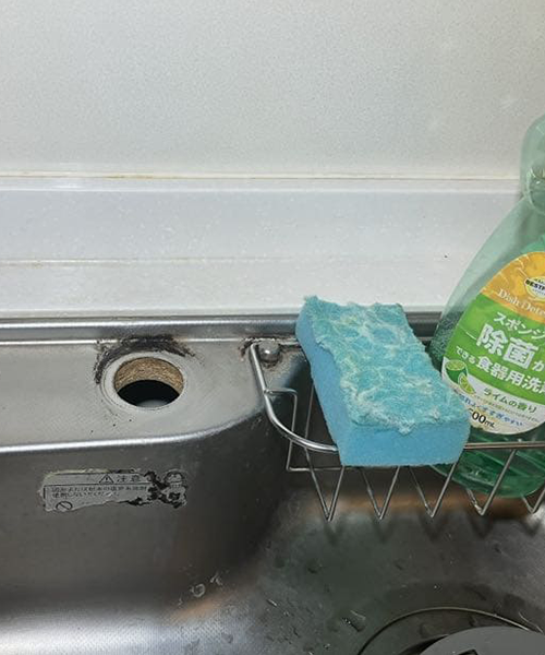 キッチン蛇口の交換作業