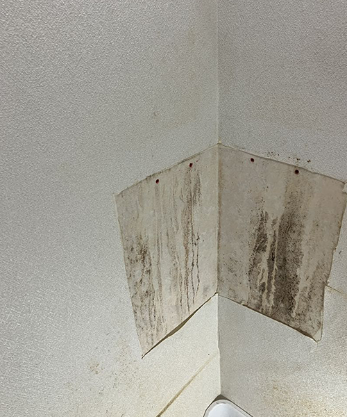 隅付トイレの交換作業