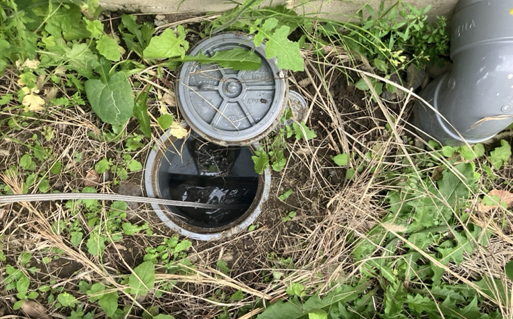 横浜市保土ケ谷区で高圧洗浄して排水桝の詰まりを解消