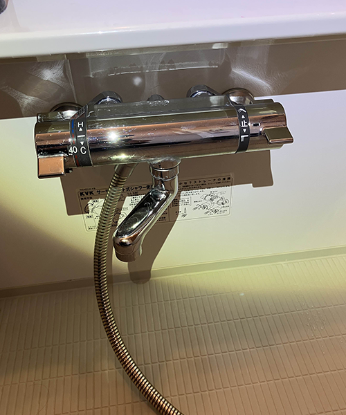 止水機能が劣化した浴室水栓