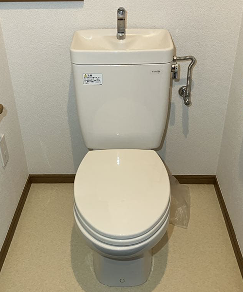 普通便座が付いているトイレ