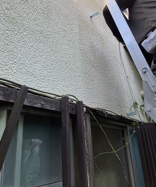 給水管の引き直しルート確認