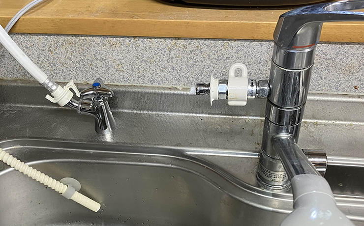 東大和市で食洗機専用の給水水栓を新設