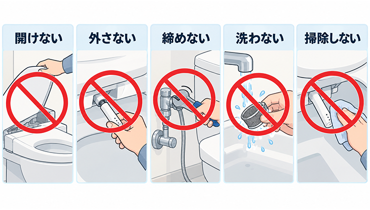 やってはいけない作業