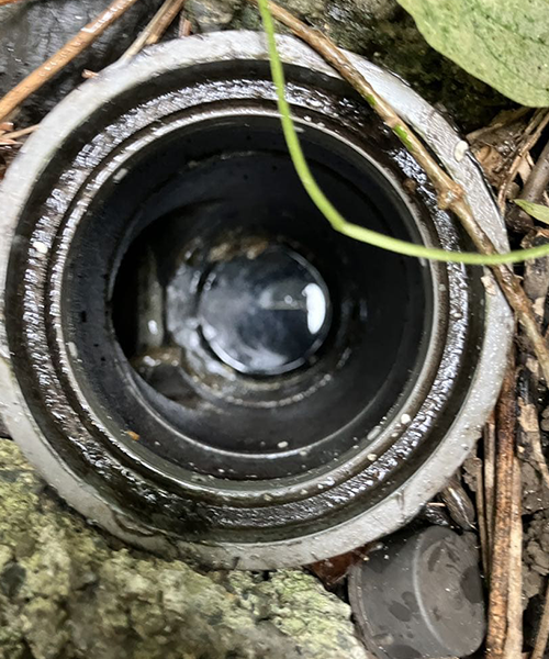 詰まり解消後の排水桝